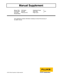 Thumbnail of document Manual - 3130 Portable Pressure Calibrator